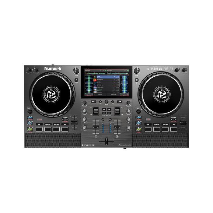 Mixstream Pro Go - battery-powered standalone streaming DJ controller with Amazon music main product photo
