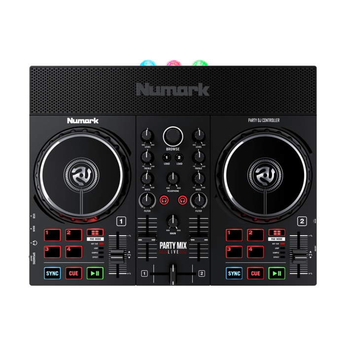 Party Mix Live DJ Controller with Built-In Light Show and Speakers main product photo